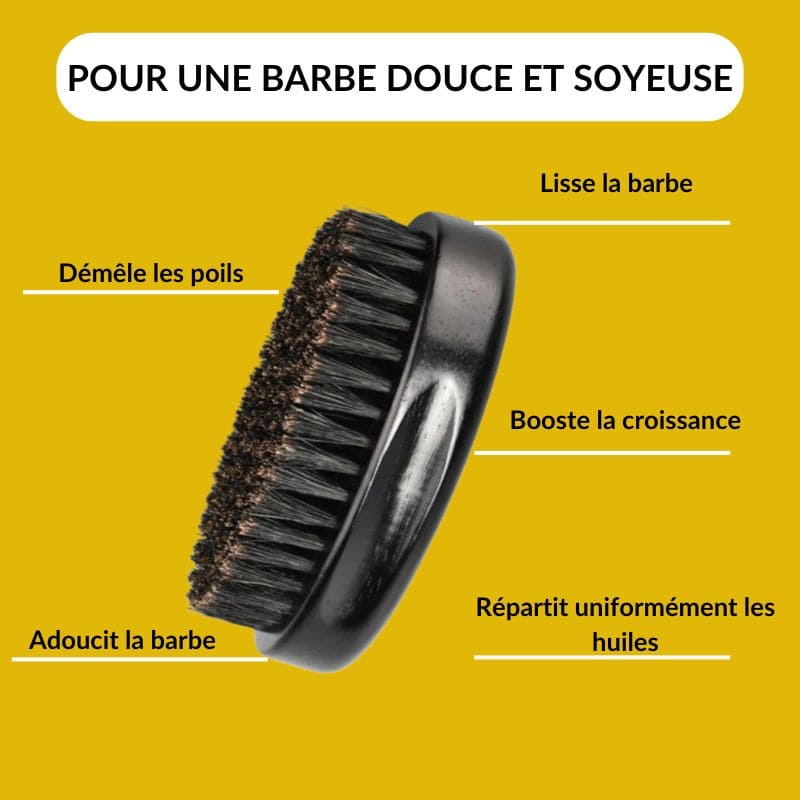 brosse à barbe et ses atout /brosse barbe sanglier