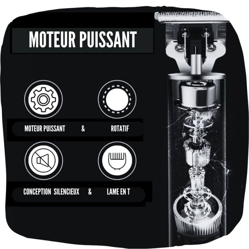 le moteur puissant de la Tondeuse à barbe pro 