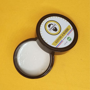 savon pour rasage avec son bouchon/ Savon de rasage bio pour un soin naturel